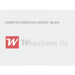 COVER OUTDOOR GAS SOCKET, BLACK