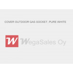 COVER OUTDOOR GAS SOCKET, PURE WHITE